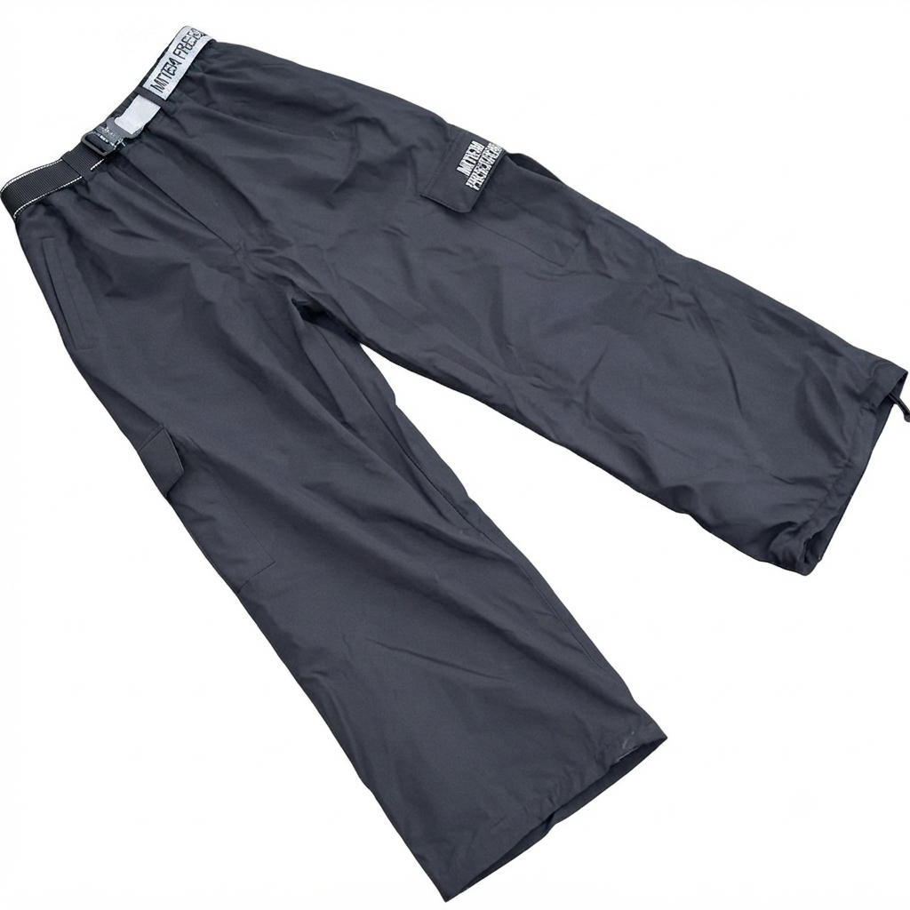 Mitten Freestyle Baggy Cargo Snow Pants - Black