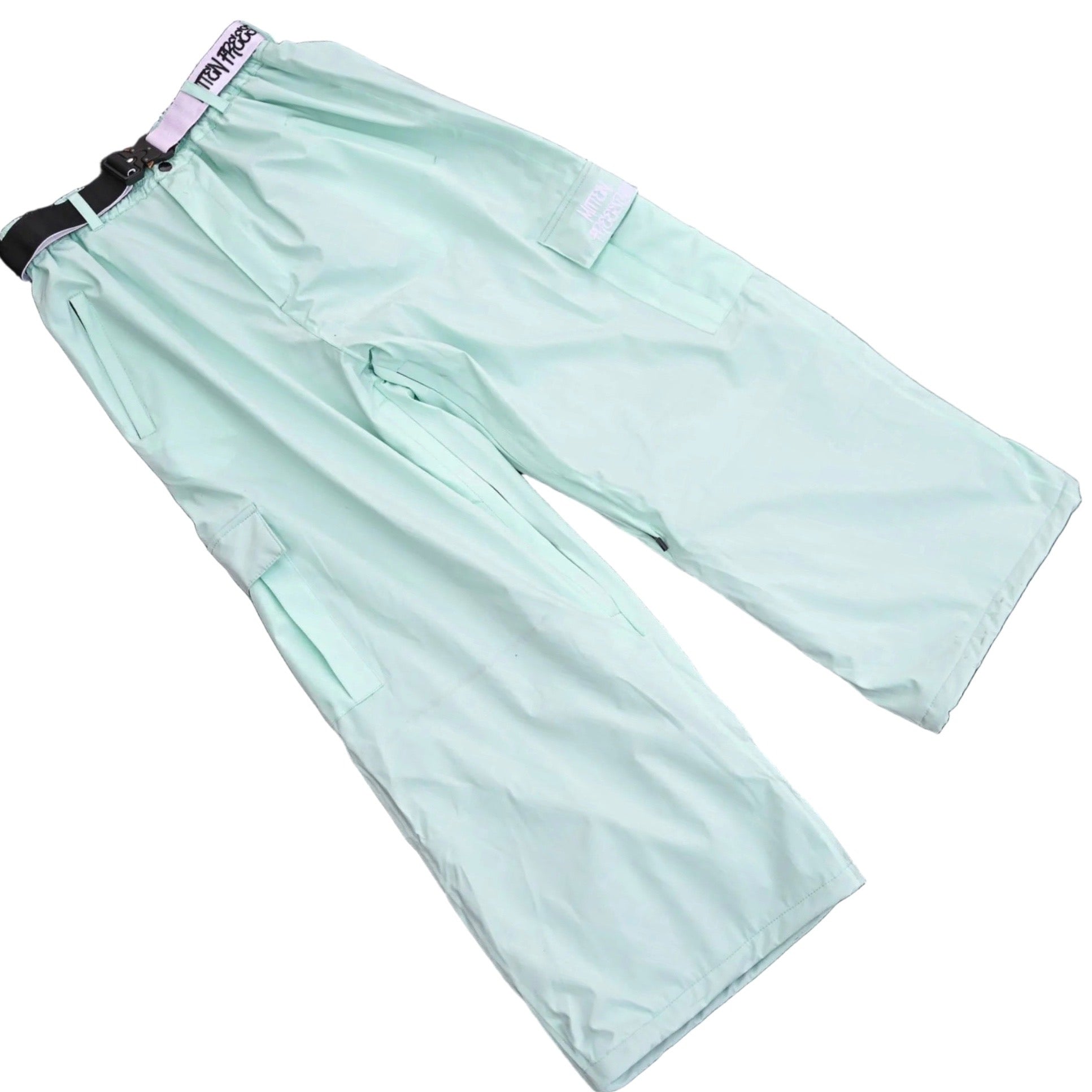 Mitten Freestyle Baggy Cargo Snow Pants - Mint