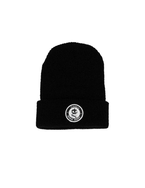 Skroove Choose Happy Shred Squad Waffle Beanie - available in Black, Rust, Mustard