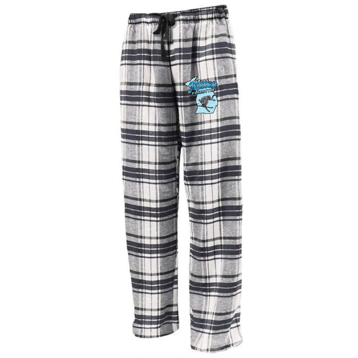 ~Mitten Freestyle Flannel Pants - black/plaid or white/plaid