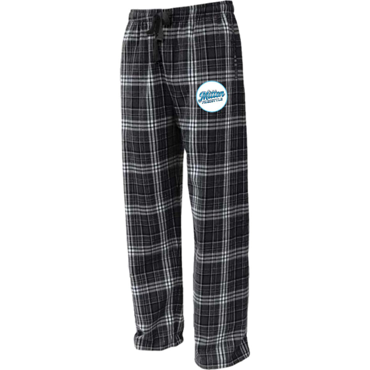~Mitten Freestyle Flannel Pants - black/plaid or white/plaid