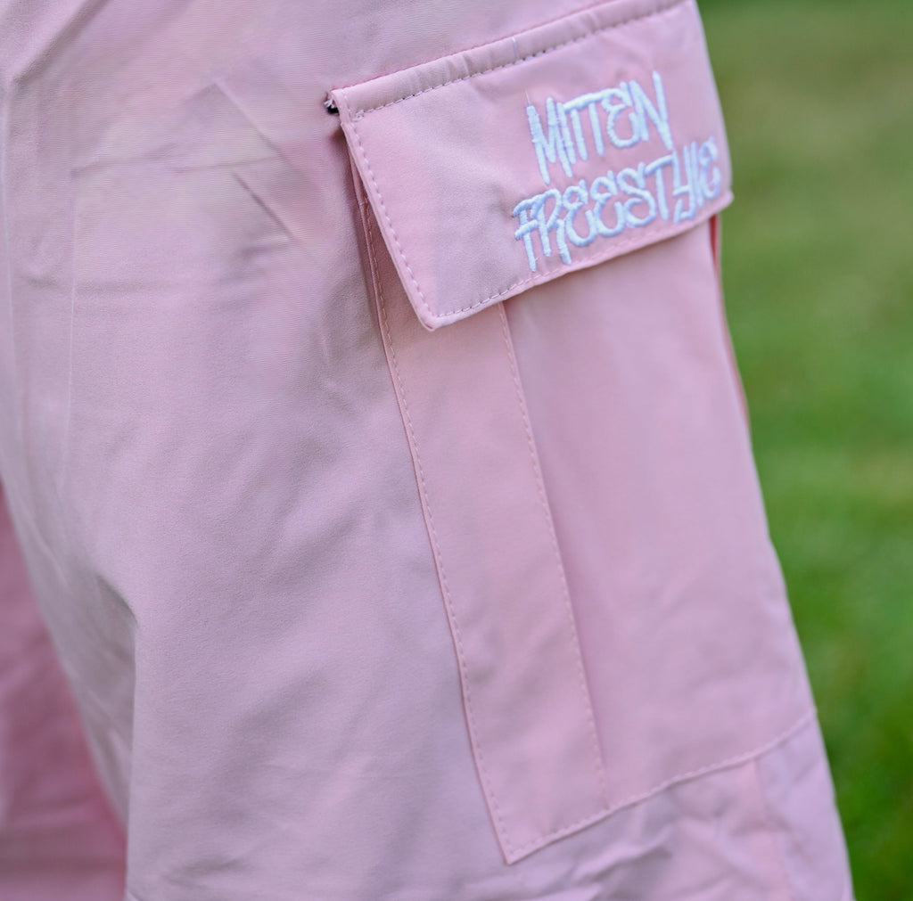 Mitten Freestyle Baggy Cargo Snow Pants - Pink