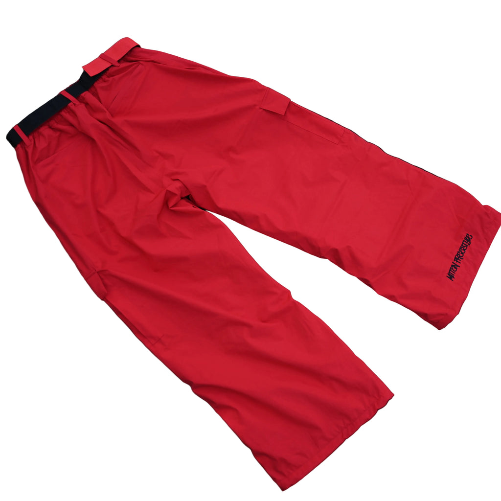 Mitten Freestyle Baggy Cargo Snow Pants - Red