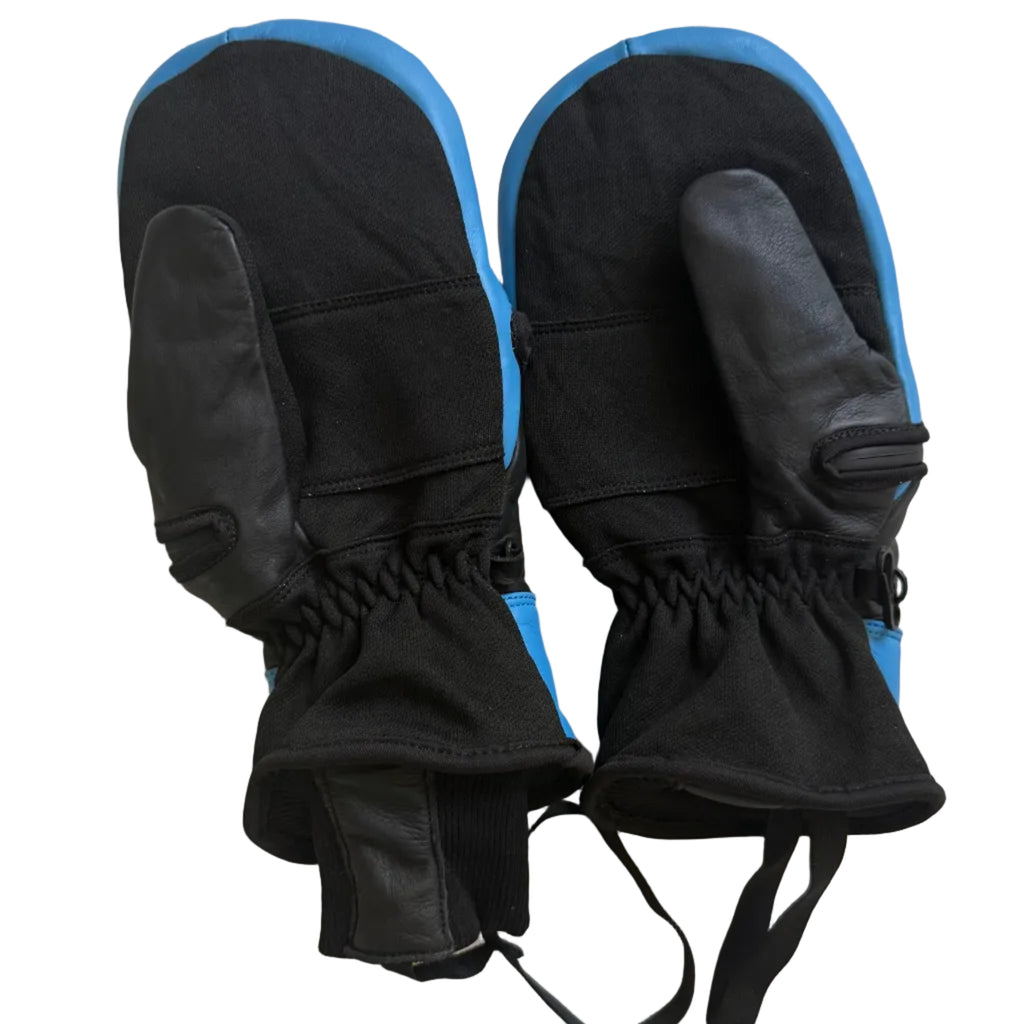 Mitten Freestyle Leather-Kevlar No-Tear Mitten + Exposed Hand Technology - SKY BLUE - LARGE