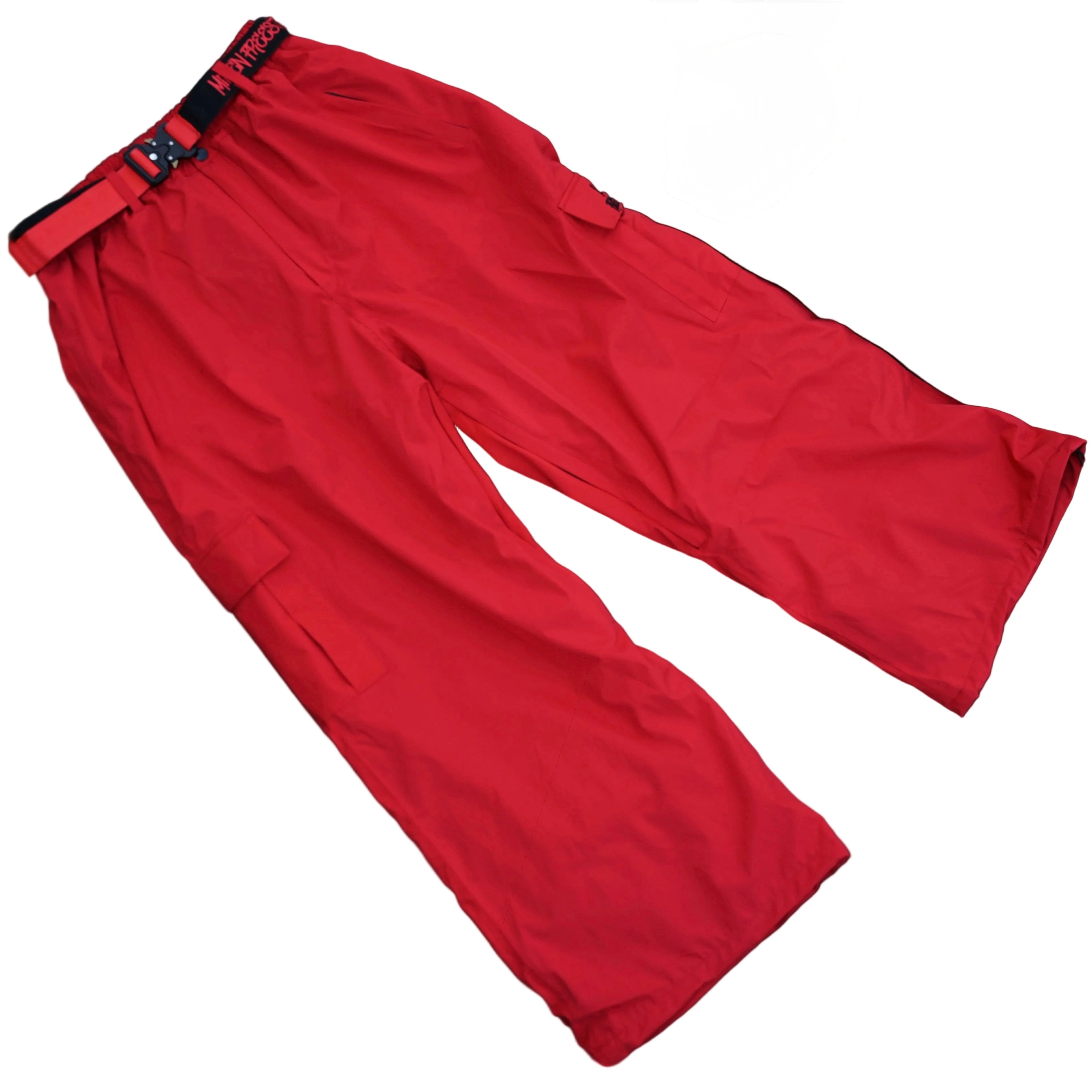 Mitten Freestyle Baggy Cargo Snow Pants - Red