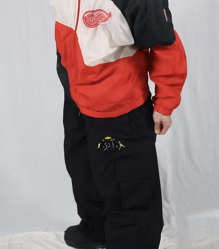 Big Baggy Brand (BBB) Black Cargo Snow Pants