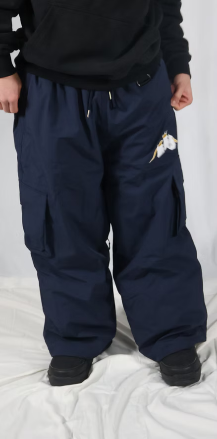 Big Baggy Brand (BBB) Navy Cargo Snow Pants