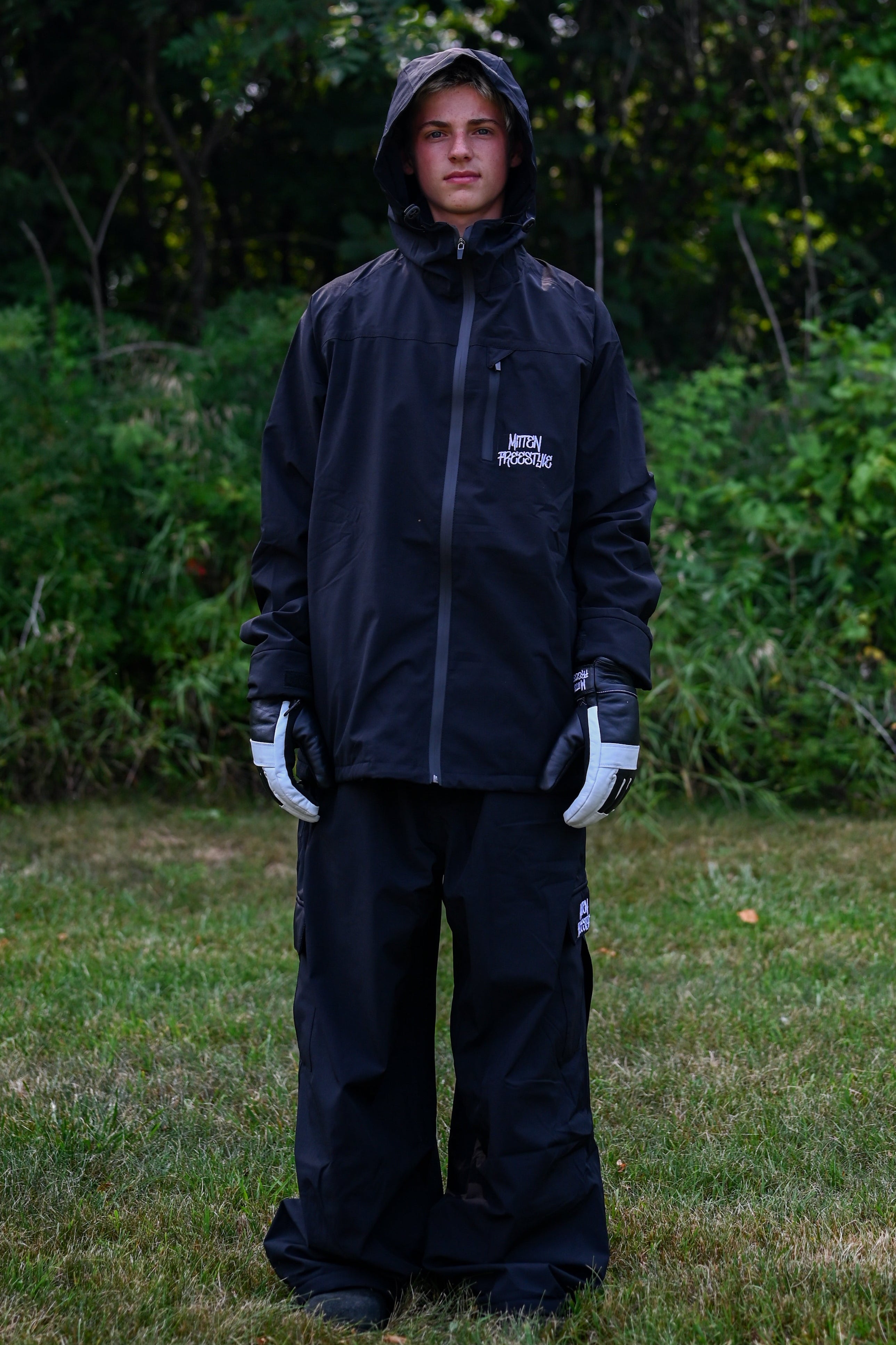 Mitten Freestyle Baggy Cargo Snow Pants - Black