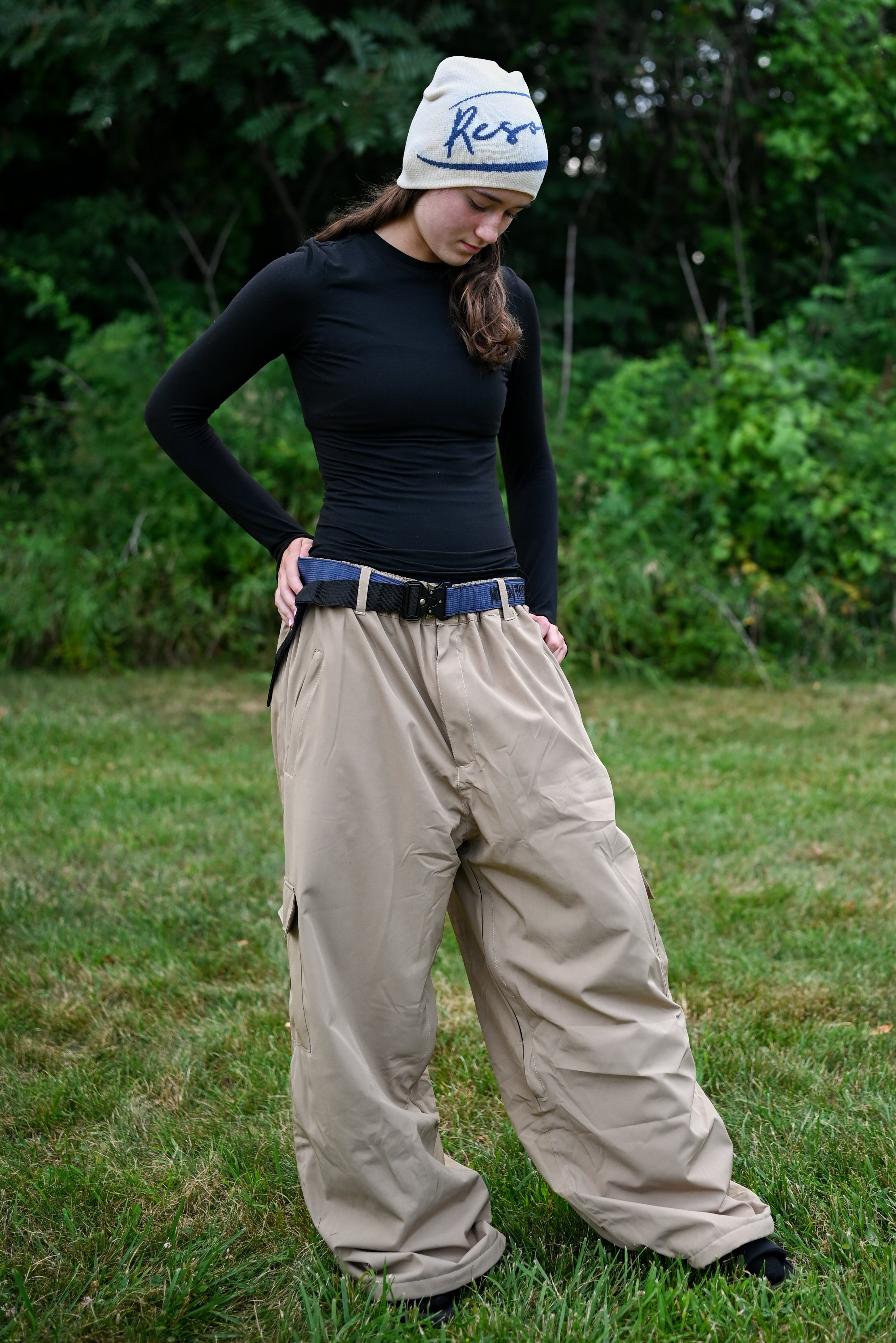 Mitten Freestyle Baggy Cargo Snow Pants - Tan