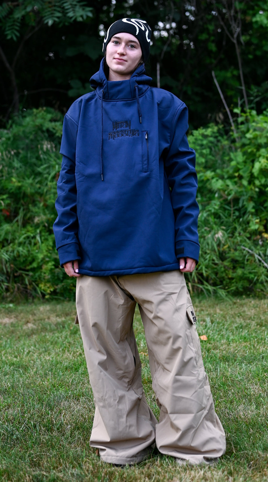 Mitten Freestyle Waterproof Hoodie - Blue