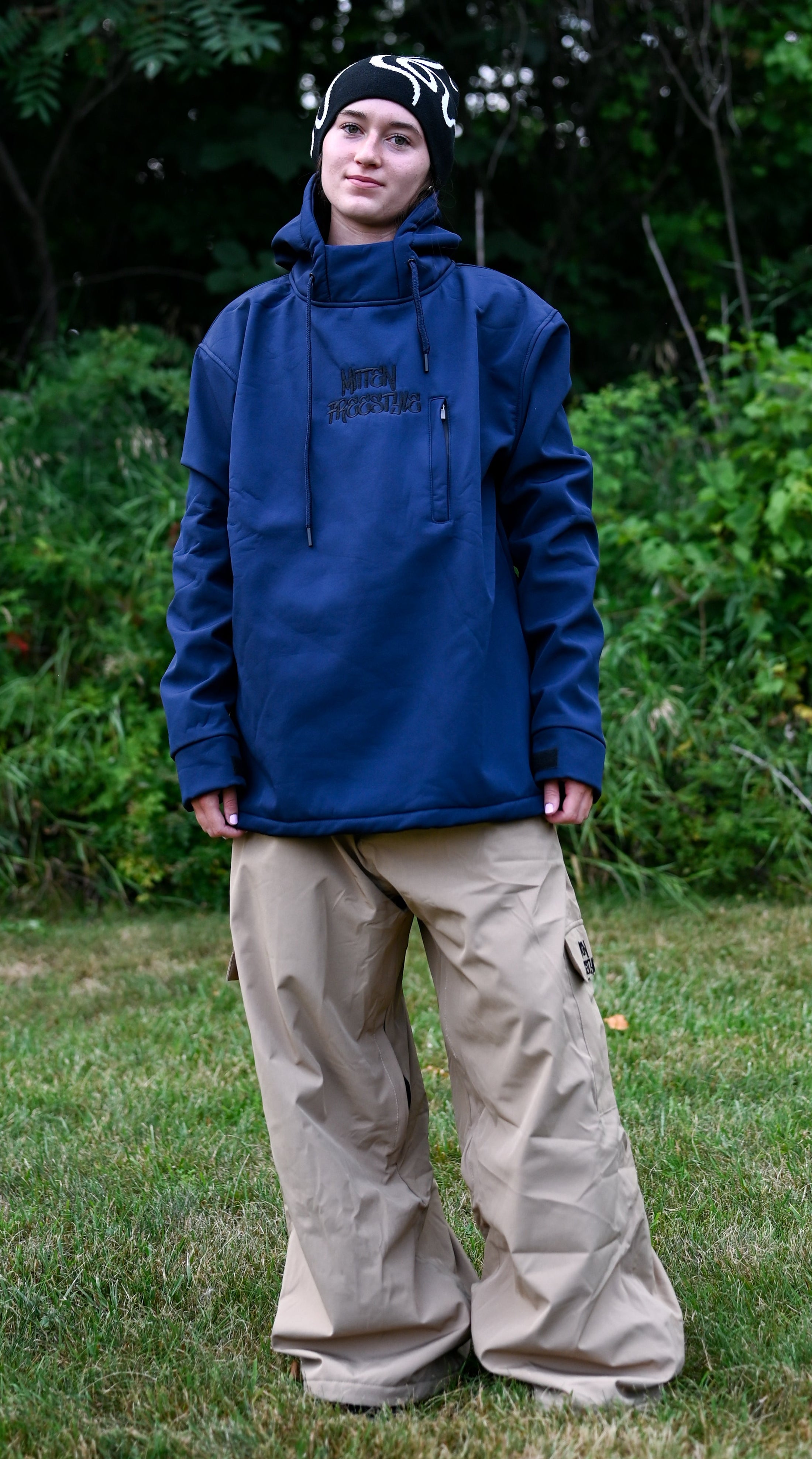 Mitten Freestyle Waterproof Hoodie - Blue