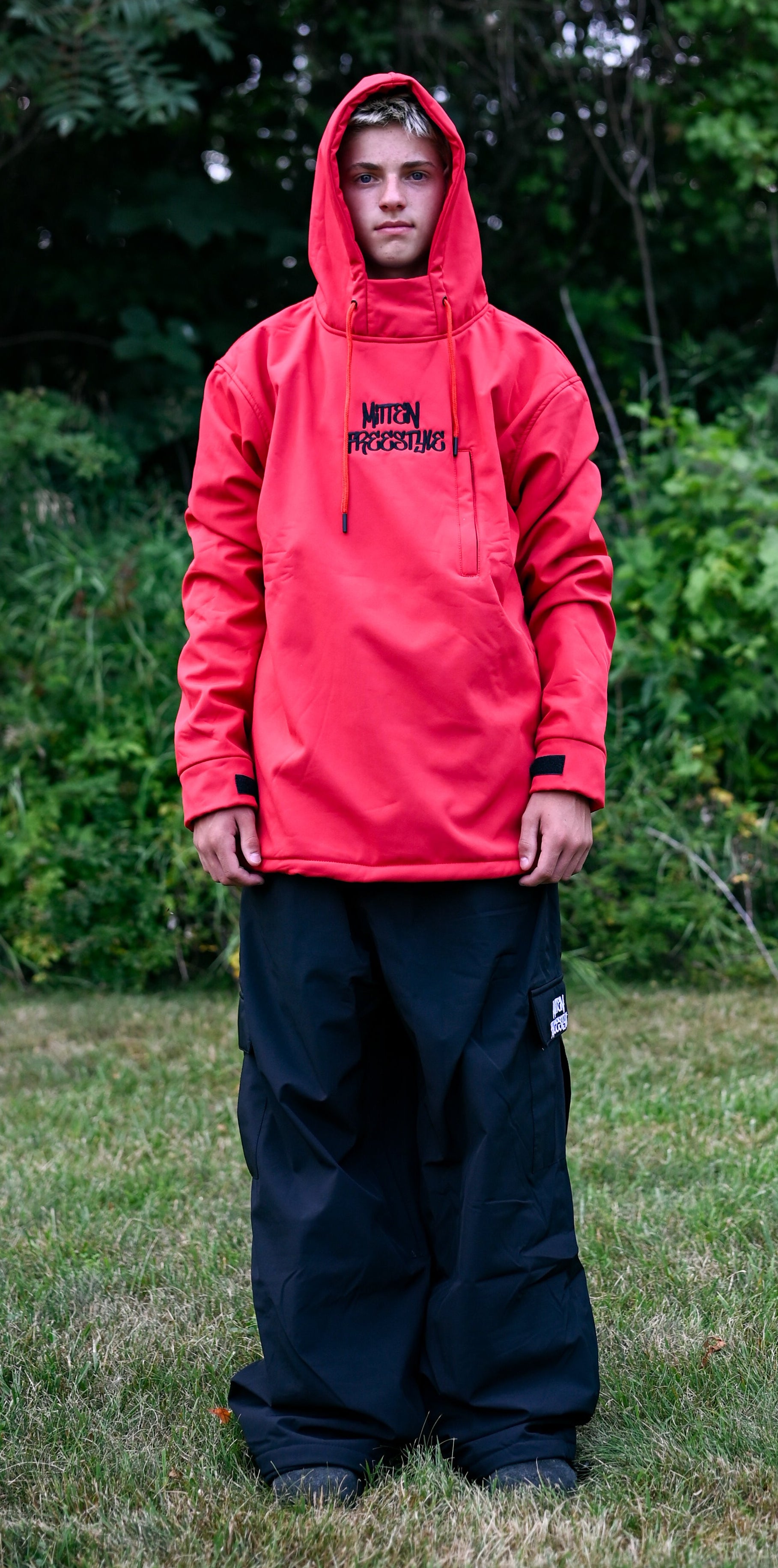 Mitten Freestyle Waterproof Hoodie - Red