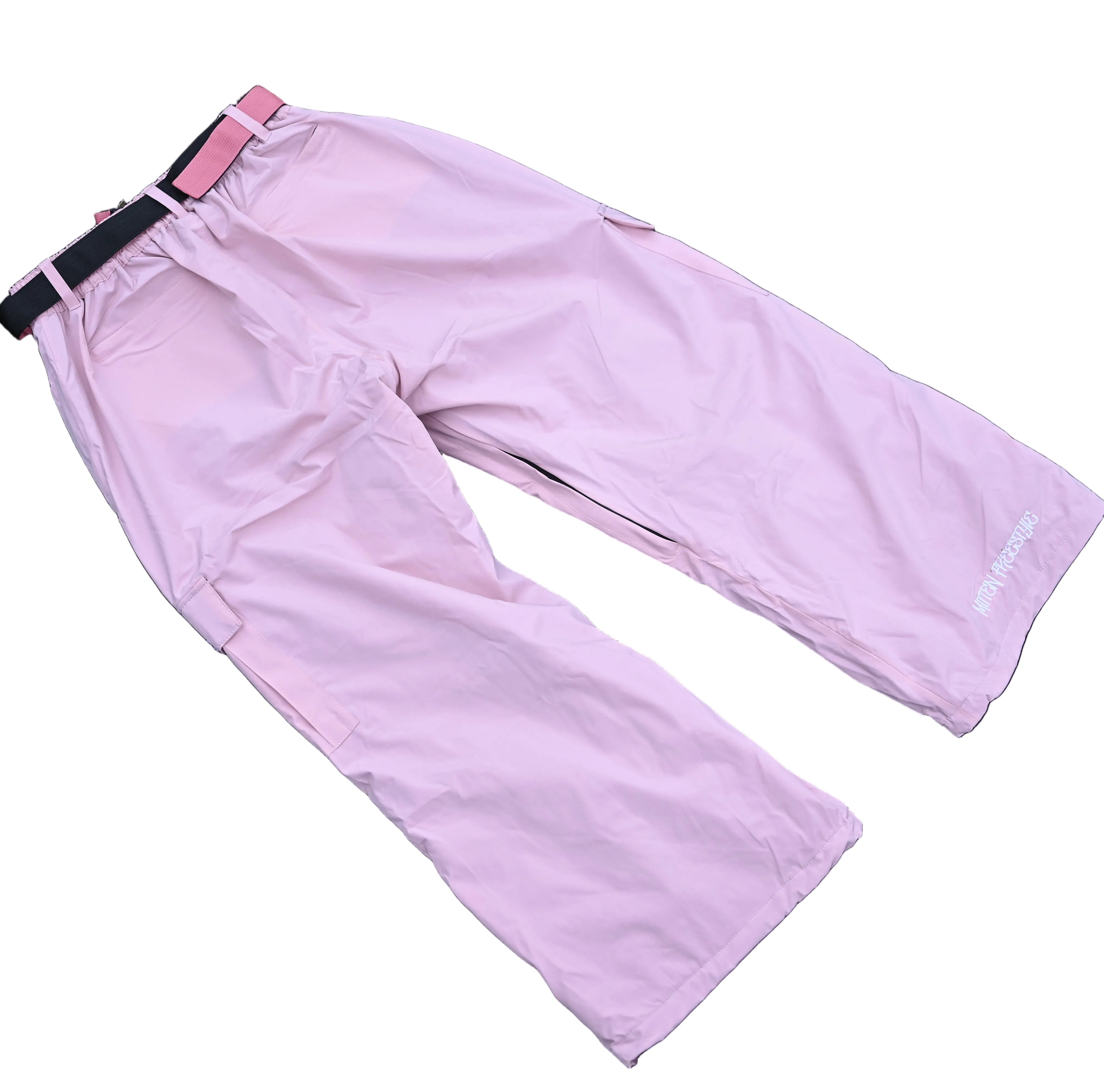 Mitten Freestyle Baggy Cargo Snow Pants - Pink
