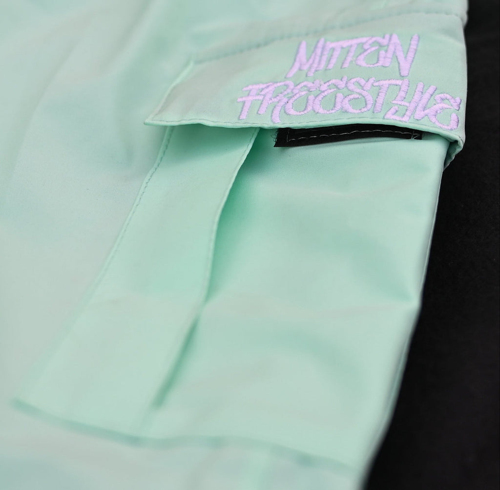 Mitten Freestyle Baggy Cargo Snow Pants - Mint