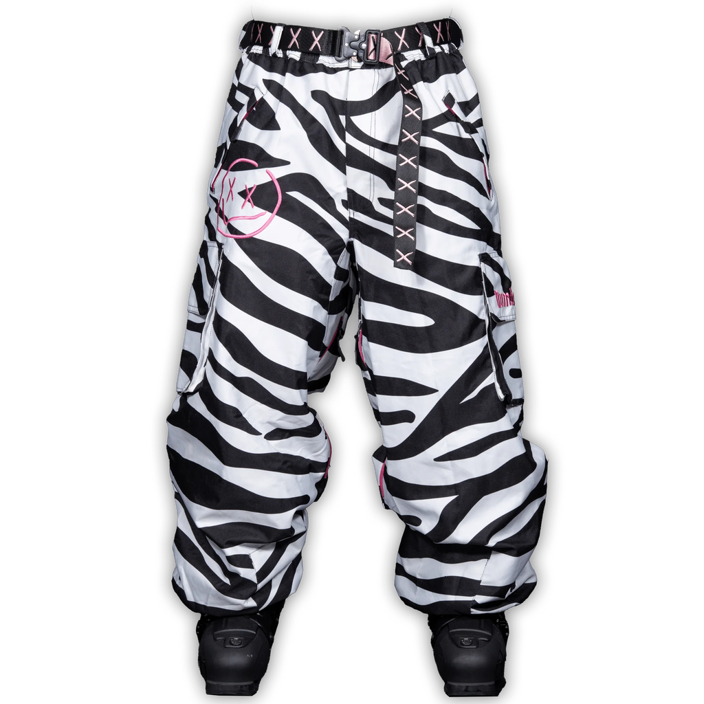 Numbskull Slacker Baggy Snow Pant 2.0 - Zebra