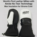 Mitten Freestyle Leather Mitten with Kevlar No-Tear Technology (KNTT) - White/Black