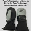 Mitten Freestyle Leather Mitten with Kevlar No-Tear Technology (KNTT) - Grey/Black