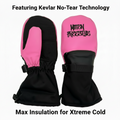 Mitten Freestyle Leather Mitten with Kevlar No-Tear Technology (KNTT) - Pink/Black