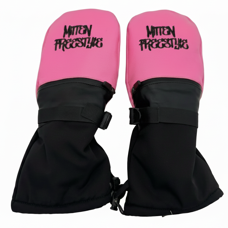 Mitten Freestyle Leather Mitten with Kevlar No-Tear Technology (KNTT) - Pink/Black