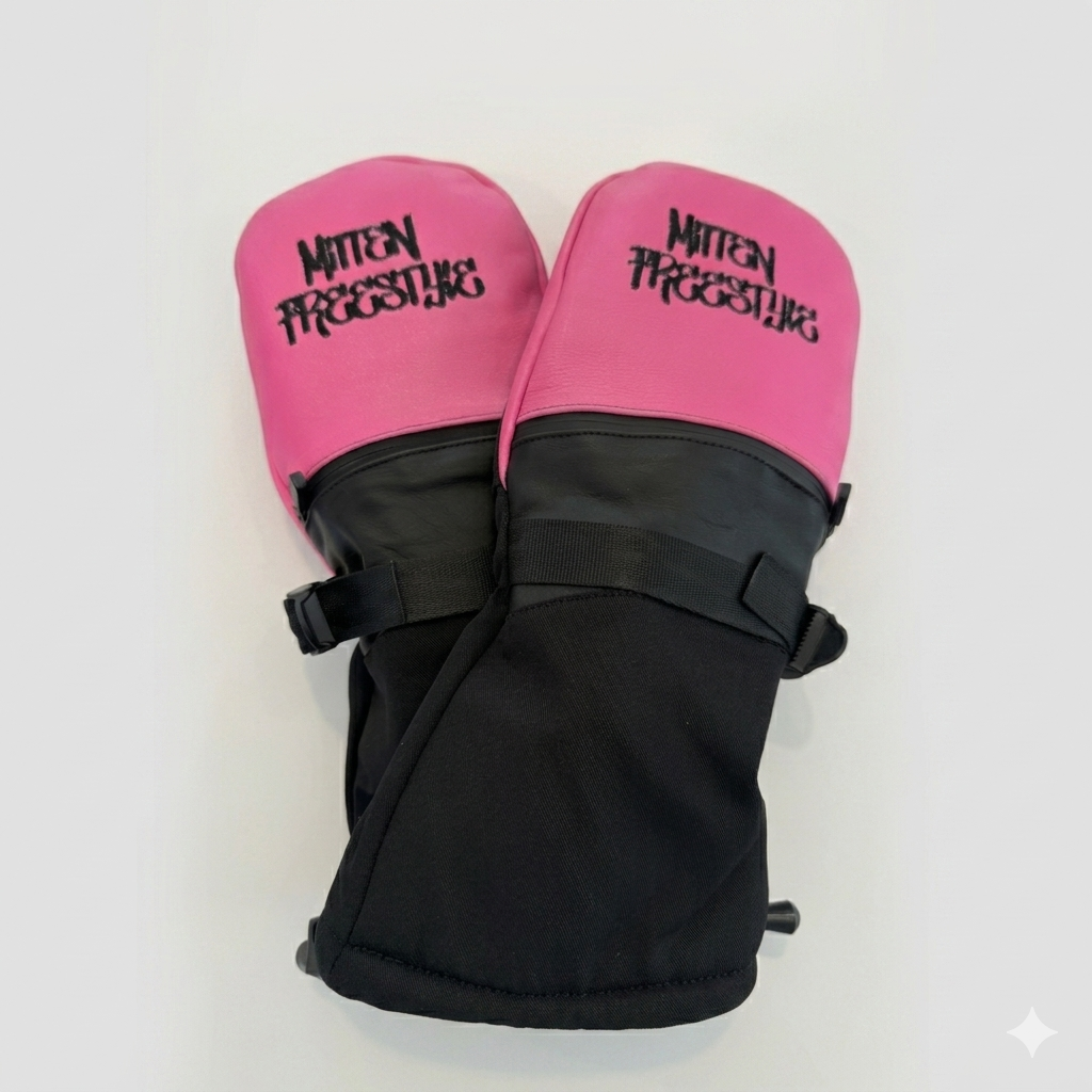 Mitten Freestyle Leather Mitten with Kevlar No-Tear Technology (KNTT) - Pink/Black