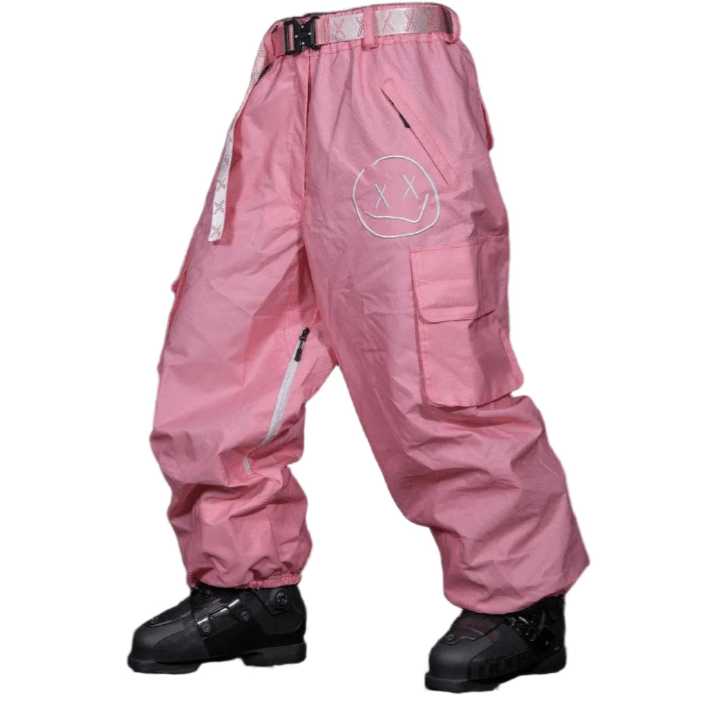 Numbskull Slacker Baggy Snow Pant 2.0 - Pink