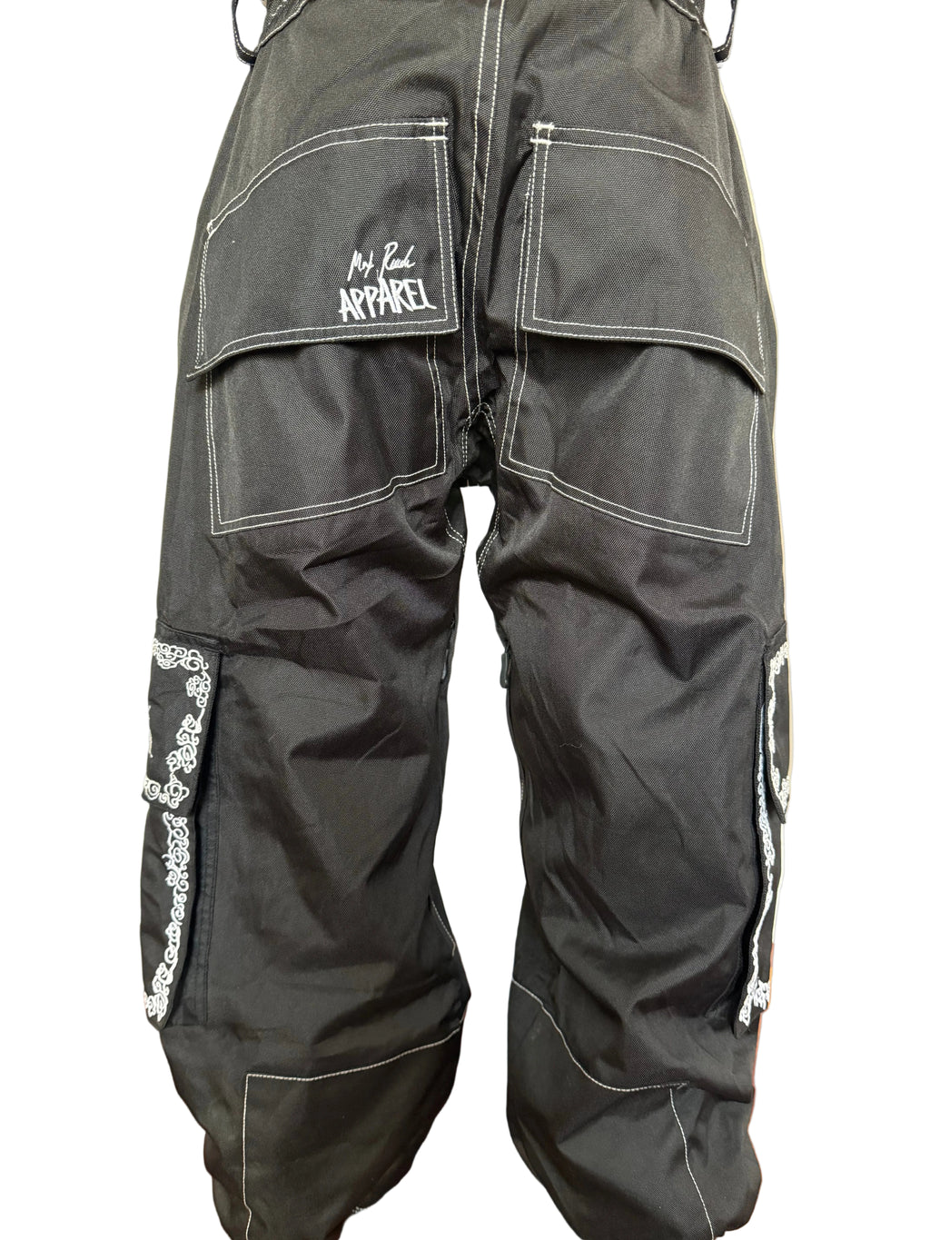 Max Reade Apparel GROM (XS) Snow Pants - White on Black