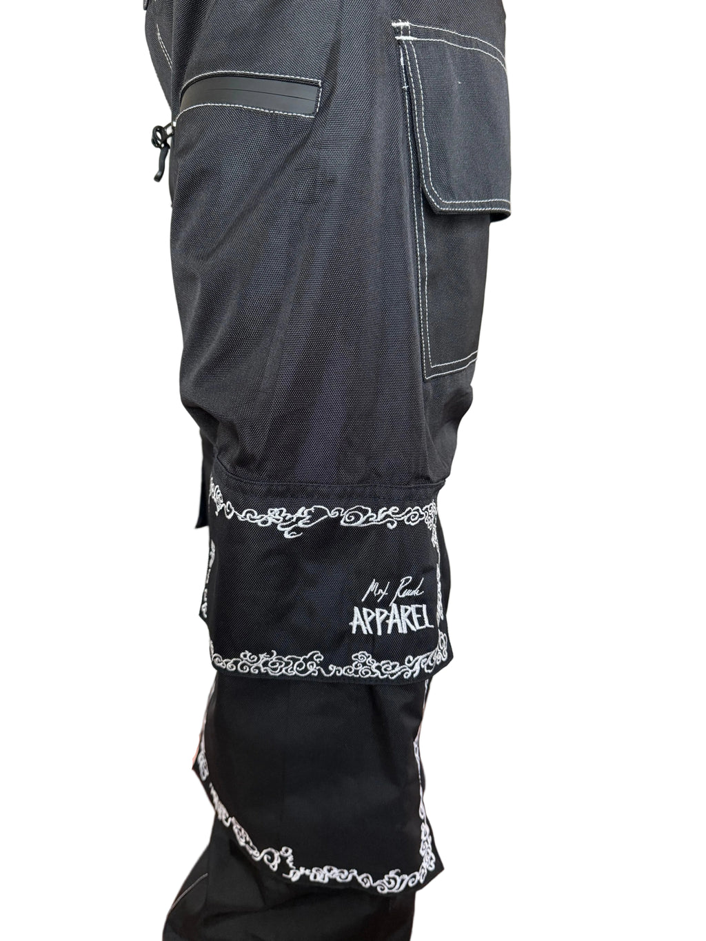 Max Reade Apparel GROM (XS) Snow Pants - White on Black