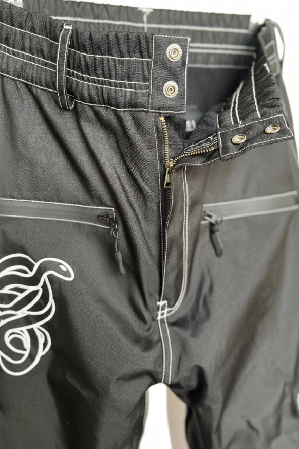 Max Reade Apparel GROM (XS) Snow Pants - White on Black