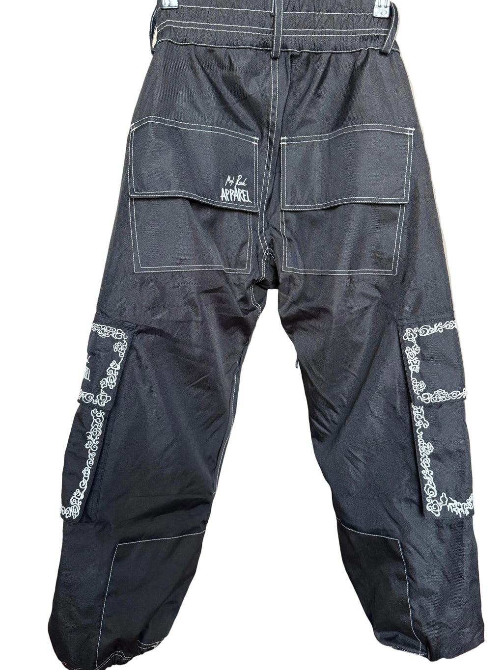 Max Reade Apparel GROM (XS) Snow Pants - White on Black