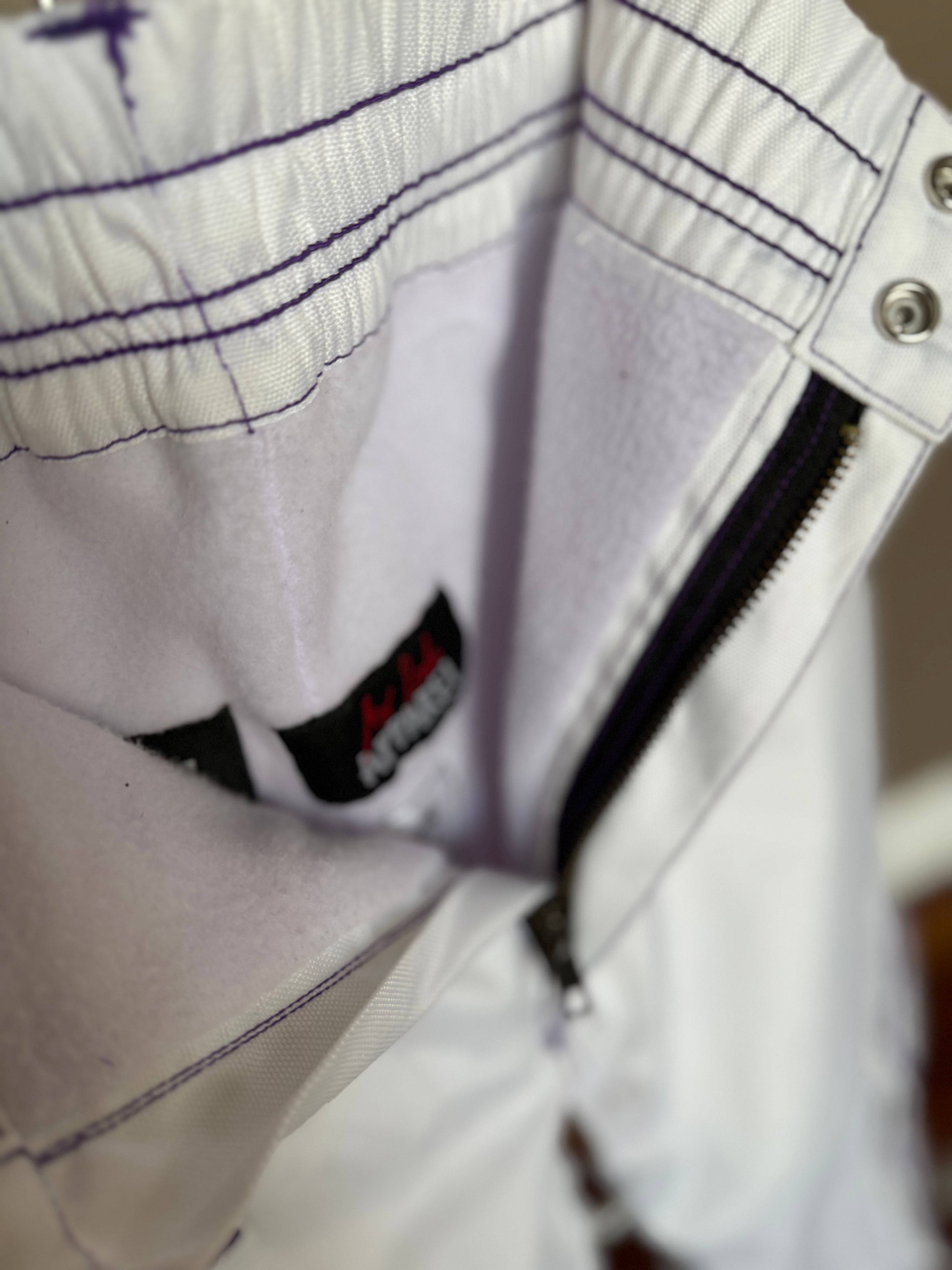 Max Reade Apparel GROM (XS) Snow Pants - Purple on White