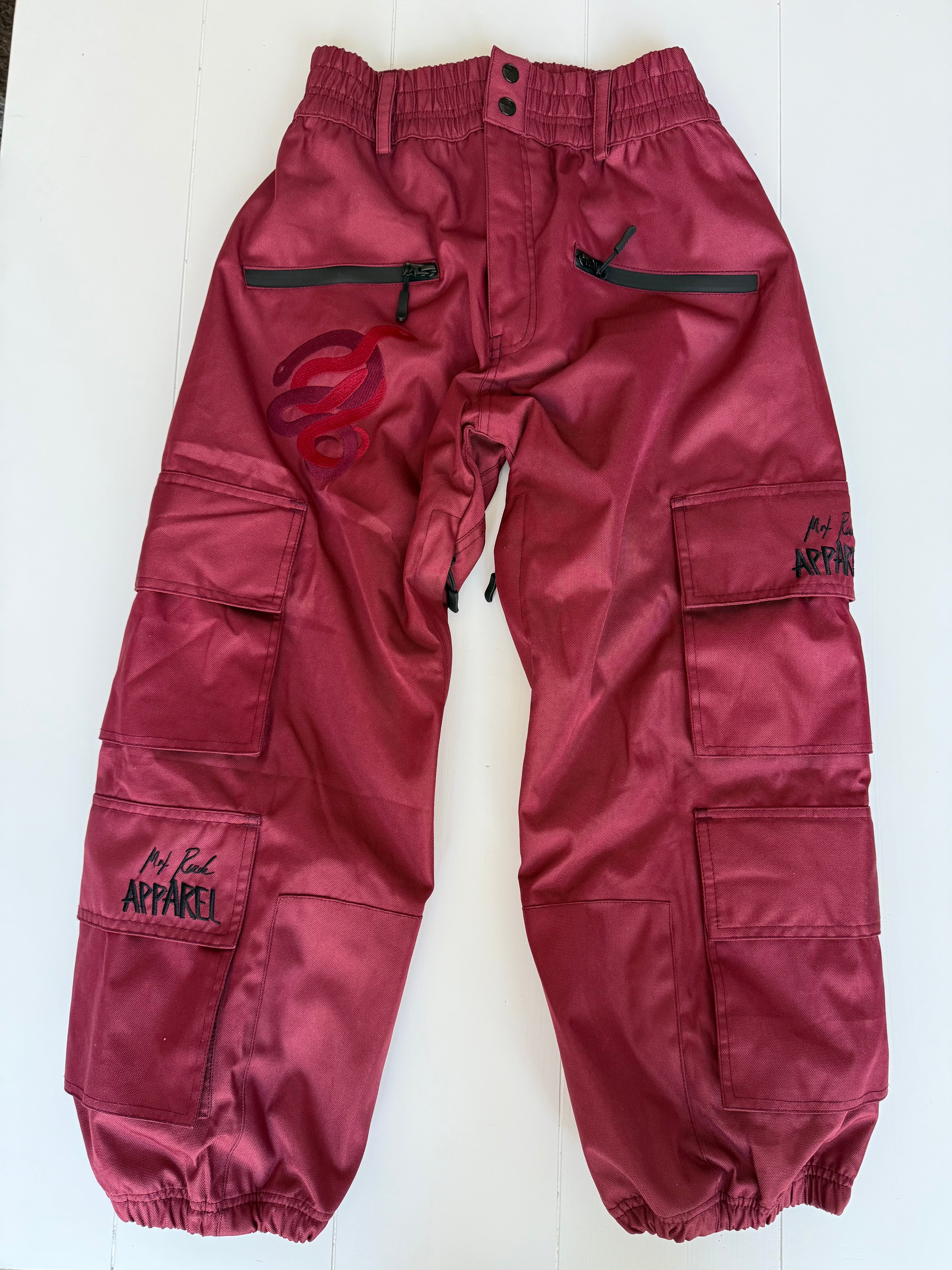 Max Reade Apparel GROM (XS) Snow Pants - Maroon