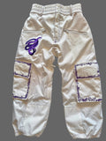 Max Reade Apparel GROM (XS) Snow Pants - Purple on White