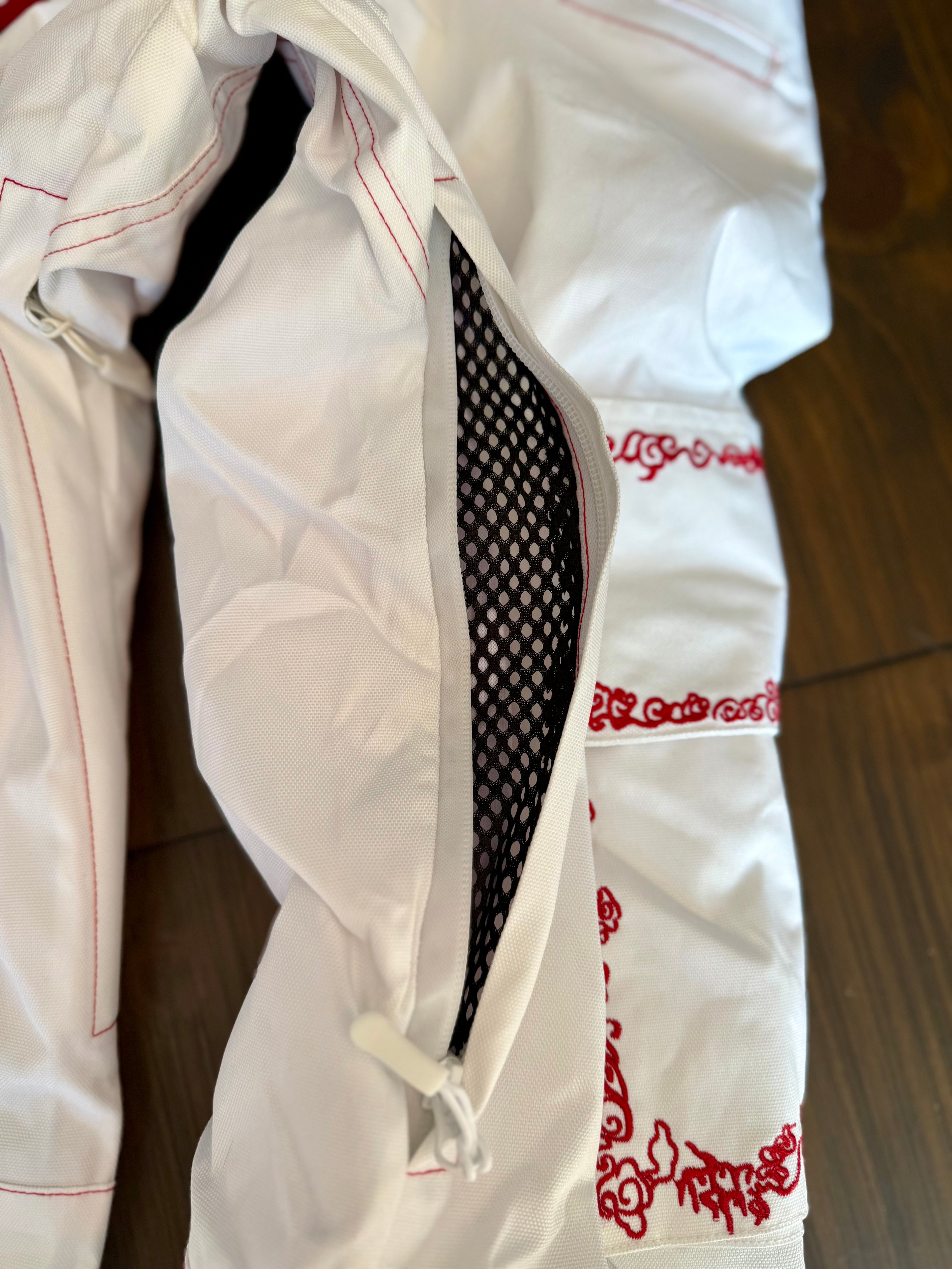 Max Reade Apparel GROM (XS) Snow Pants - Red on White