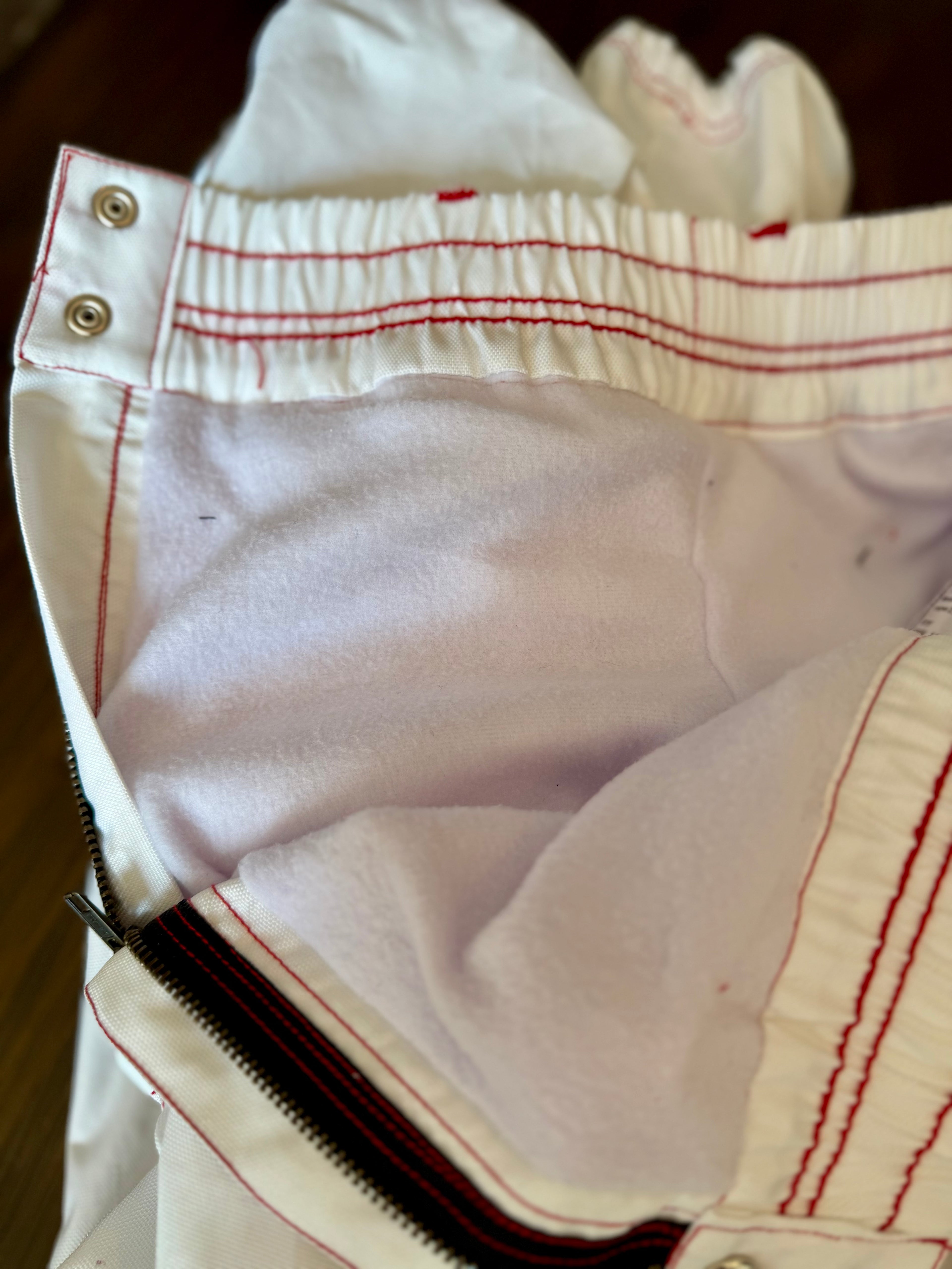 Max Reade Apparel GROM (XS) Snow Pants - Red on White