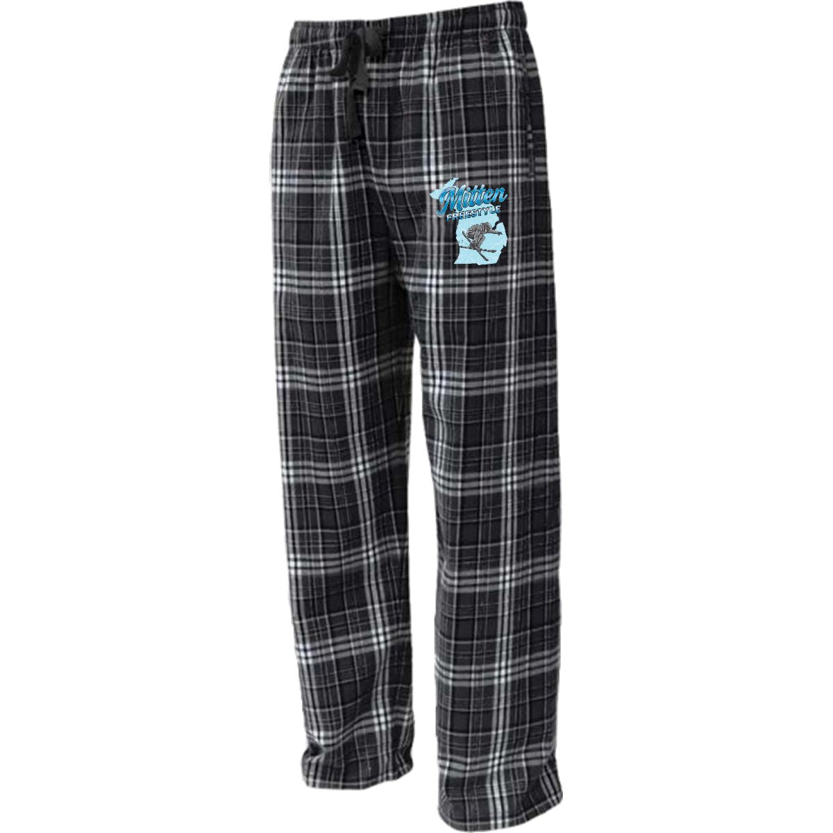 ~Mitten Freestyle Flannel Pants - black/plaid or white/plaid