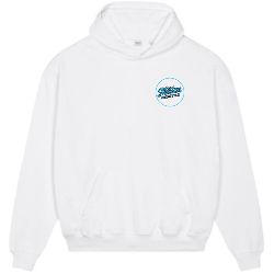 ~Mitten Freestyle Dry Hooded Sweatshirt with Circle Logo in White