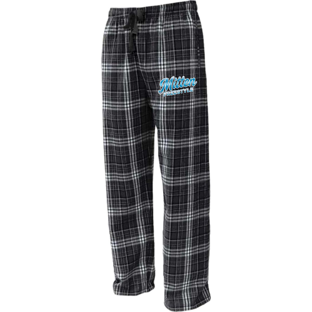 ~Mitten Freestyle Flannel Pants - black/plaid or white/plaid