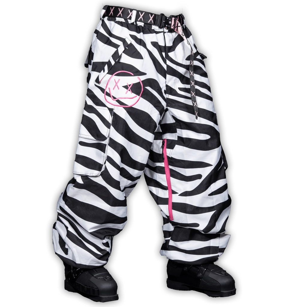 Numbskull Slacker Baggy Snow Pant 2.0 - Zebra