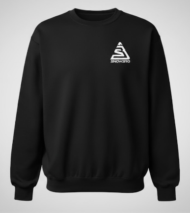 Snowbro Apparel Classic Crewneck Sweatshirt in Black