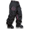 Numbskull Slacker Baggy Snow Pant 2.0 - Black/Pink