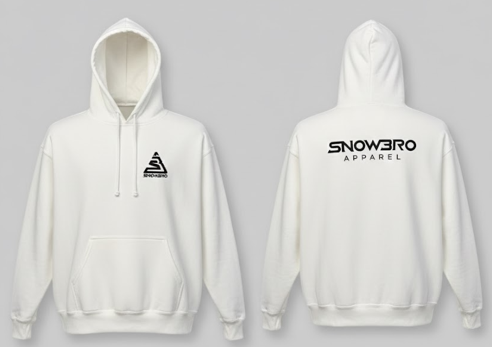 Snowbro Apparel Classic Hoodie in White