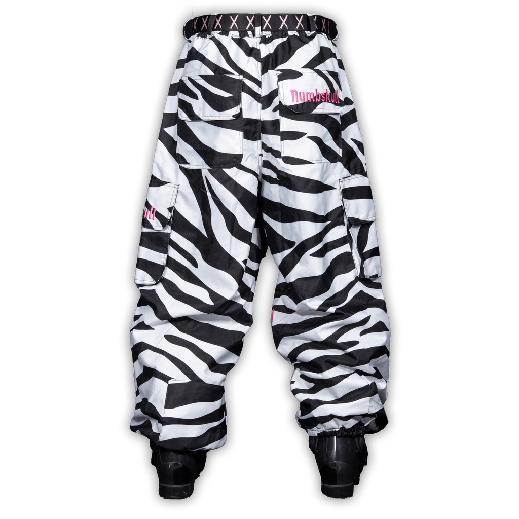 Numbskull Slacker Baggy Snow Pant 2.0 - Zebra