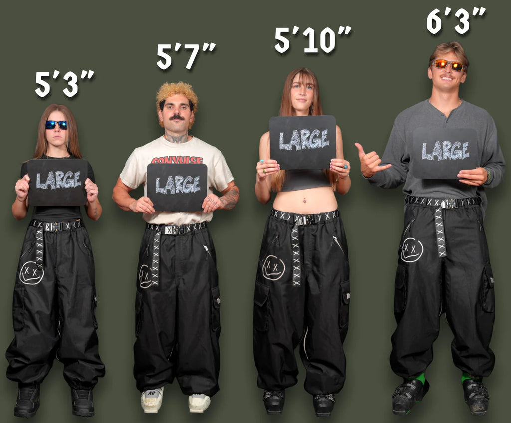 Numbskull Slacker Baggy Snow Pant 2.0 - Black