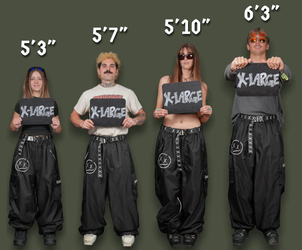 Numbskull Slacker Baggy Snow Pant 2.0 - Black/Pink